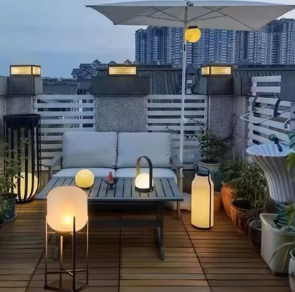 Solar Floor Lantern – Outdoor Solar Lamp | Weatherproof Garden & Patio Lighting