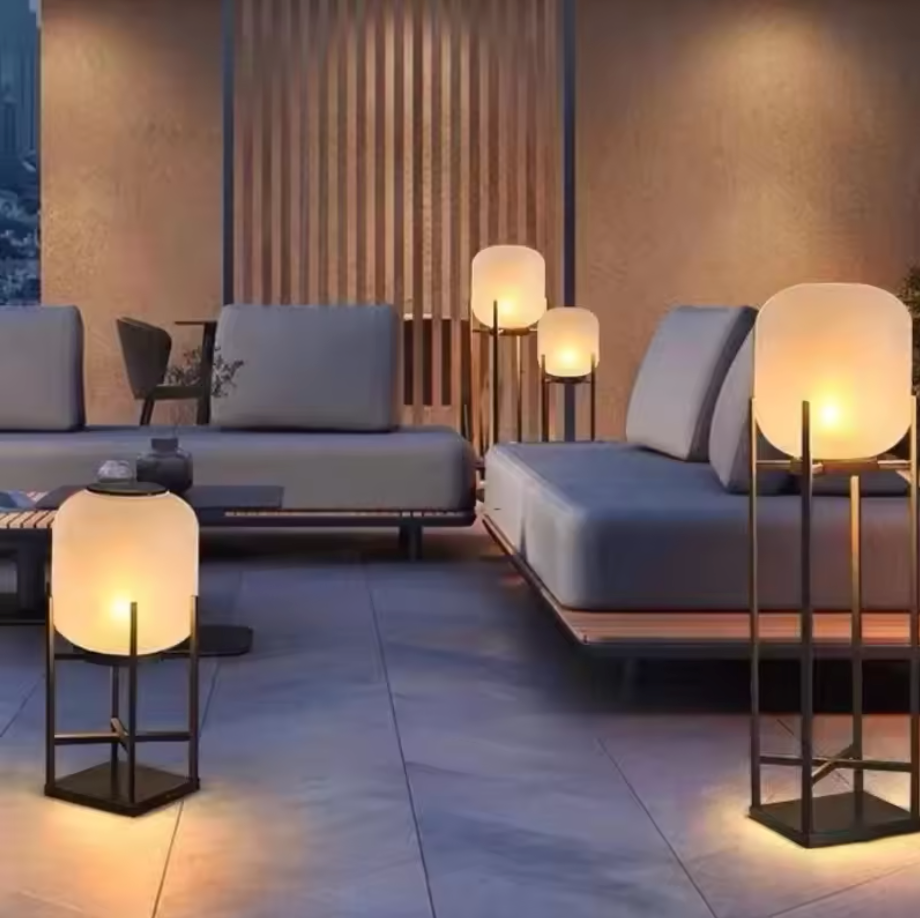 Solar Floor Lantern – Outdoor Solar Lamp | Weatherproof Garden & Patio Lighting