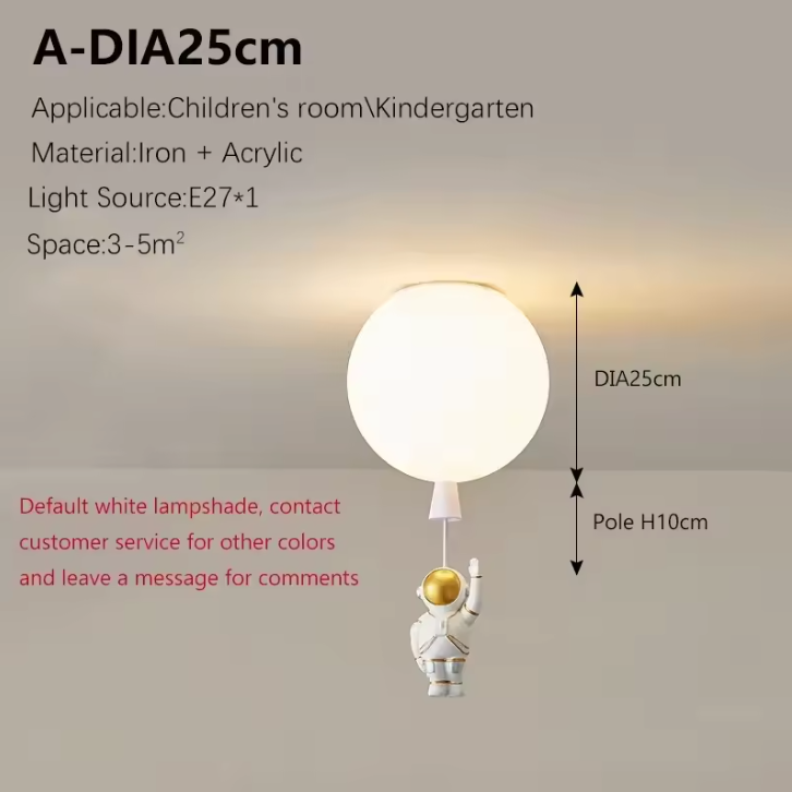 Fateh Astronaut LED Ceiling Light – Modern Moon Inspired Ceiling Lamp | Creative Space-Themed Interior Lighting