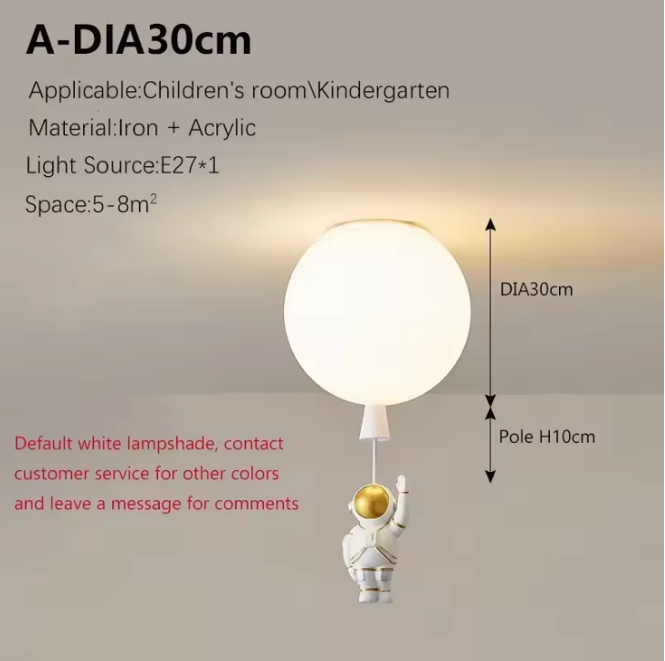 Fateh Astronaut LED Ceiling Light – Modern Moon Inspired Ceiling Lamp | Creative Space-Themed Interior Lighting
