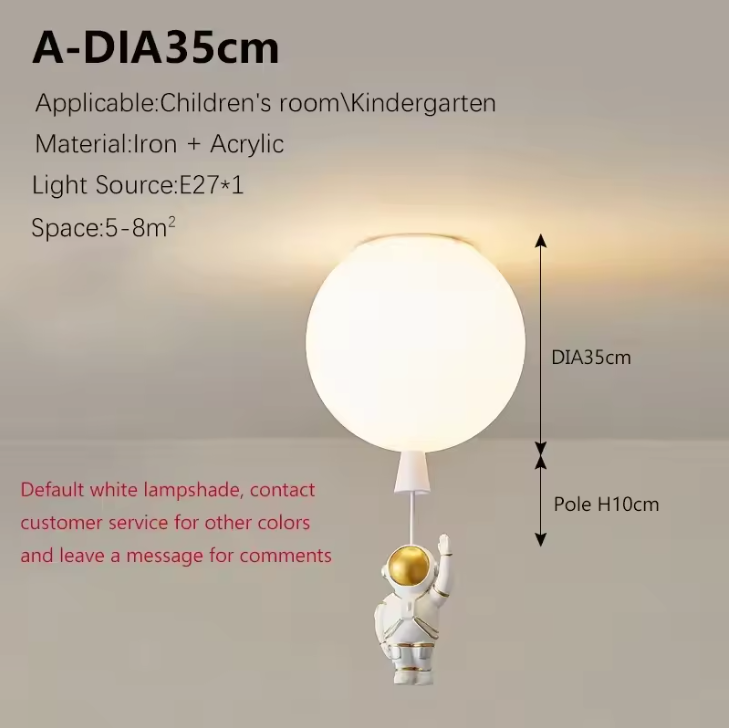 Fateh Astronaut LED Ceiling Light – Modern Moon Inspired Ceiling Lamp | Creative Space-Themed Interior Lighting