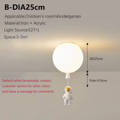 Fateh Astronaut LED Ceiling Light – Modern Moon Inspired Ceiling Lamp | Creative Space-Themed Interior Lighting