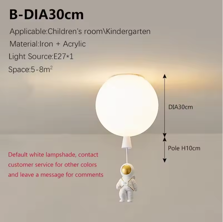 Fateh Astronaut LED Ceiling Light – Modern Moon Inspired Ceiling Lamp | Creative Space-Themed Interior Lighting