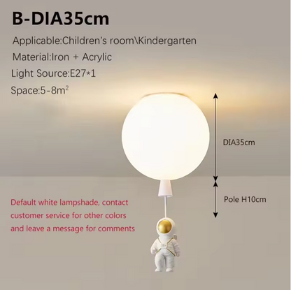 Fateh Astronaut LED Ceiling Light – Modern Moon Inspired Ceiling Lamp | Creative Space-Themed Interior Lighting