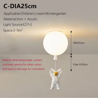 Fateh Astronaut LED Ceiling Light – Modern Moon Inspired Ceiling Lamp | Creative Space-Themed Interior Lighting