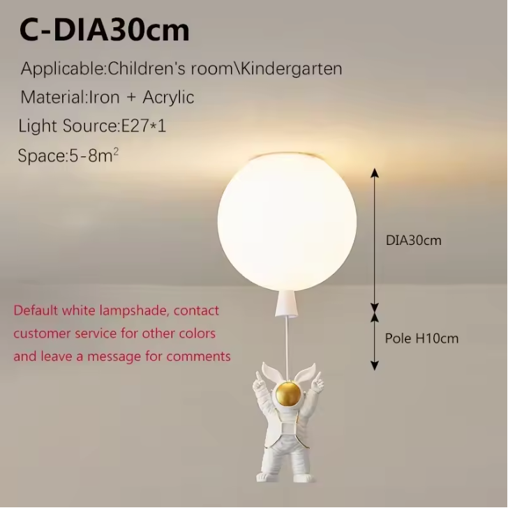Fateh Astronaut LED Ceiling Light – Modern Moon Inspired Ceiling Lamp | Creative Space-Themed Interior Lighting
