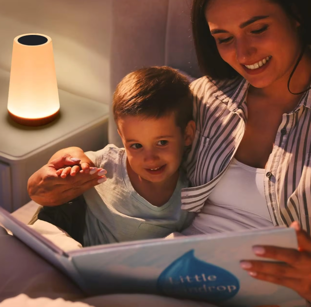 AuraNest Rechargeable Mood Lamp – Portable Touch LED Light | Modern Ambient Lighting