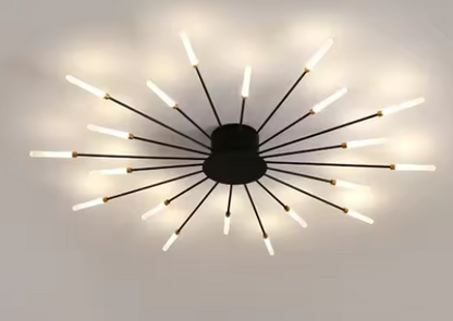 AstraLuxe Firework Chandelier – Modern Luxury LED Ceiling Light | Sculptural Statement Lighting for Contemporary Interiors