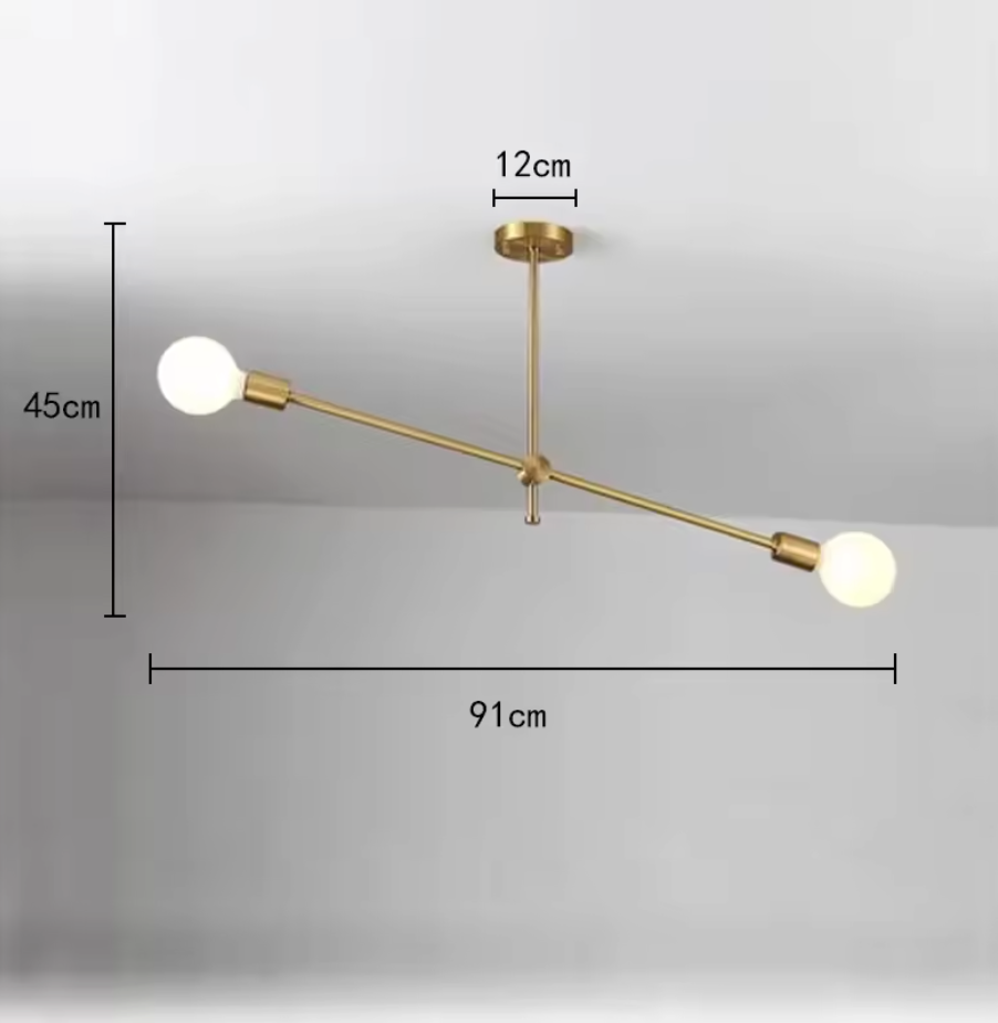 Luccero Sputnik Chandelier – Mid-Century Modern Ceiling Light | Industrial Designer Pendant for Contemporary Interiors