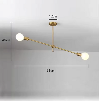 Luccero Sputnik Chandelier – Mid-Century Modern Ceiling Light | Industrial Designer Pendant for Contemporary Interiors