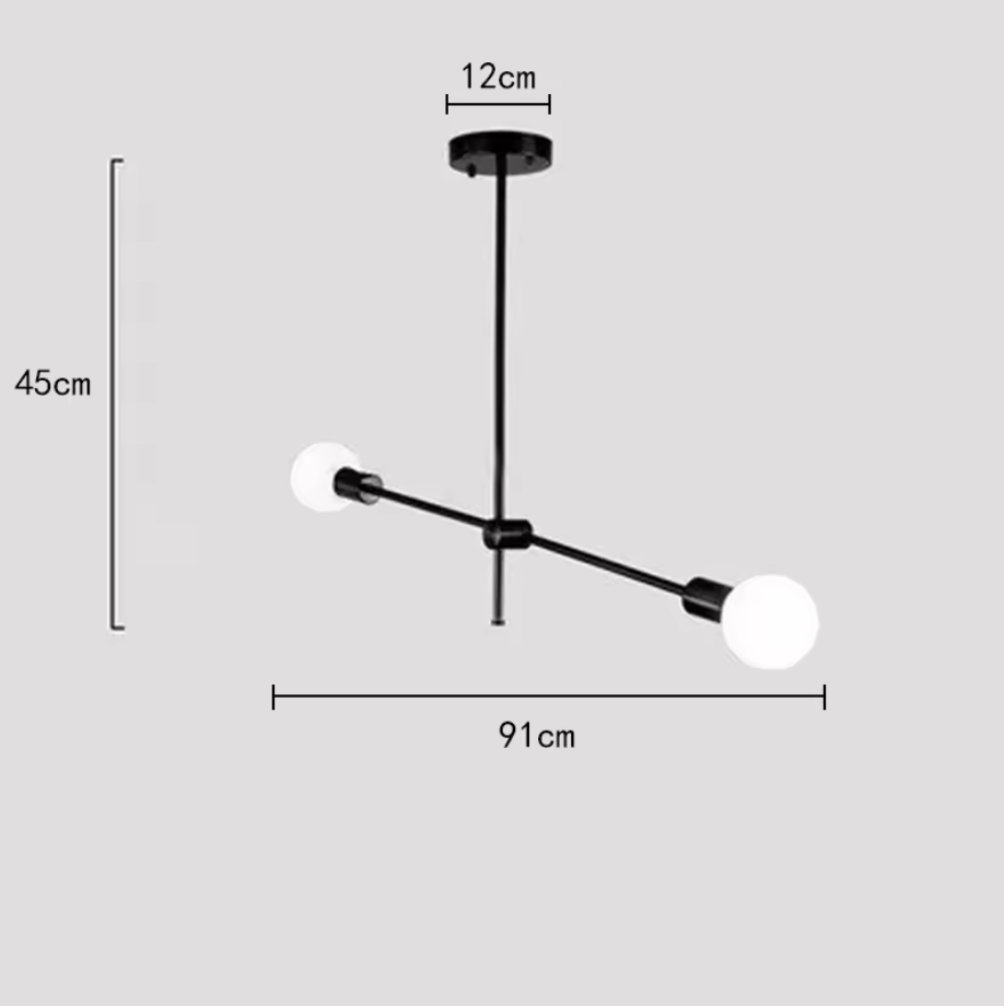 Luccero Sputnik Chandelier – Mid-Century Modern Ceiling Light | Industrial Designer Pendant for Contemporary Interiors