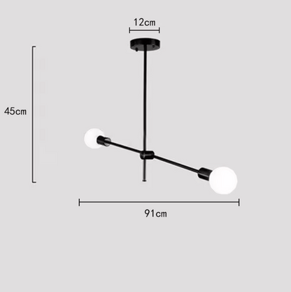 Luccero Sputnik Chandelier – Mid-Century Modern Ceiling Light | Industrial Designer Pendant for Contemporary Interiors