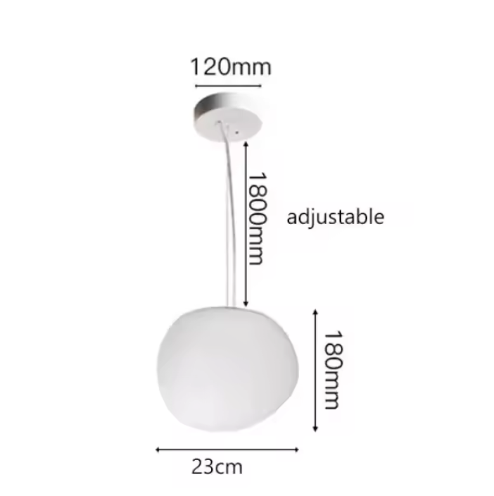 Frosted Glass Pendant Light – Minimalist Designer Ceiling Lamp | Modern Ambient Interior Lighting