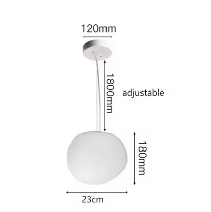 Frosted Glass Pendant Light – Minimalist Designer Ceiling Lamp | Modern Ambient Interior Lighting