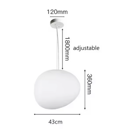 Frosted Glass Pendant Light – Minimalist Designer Ceiling Lamp | Modern Ambient Interior Lighting