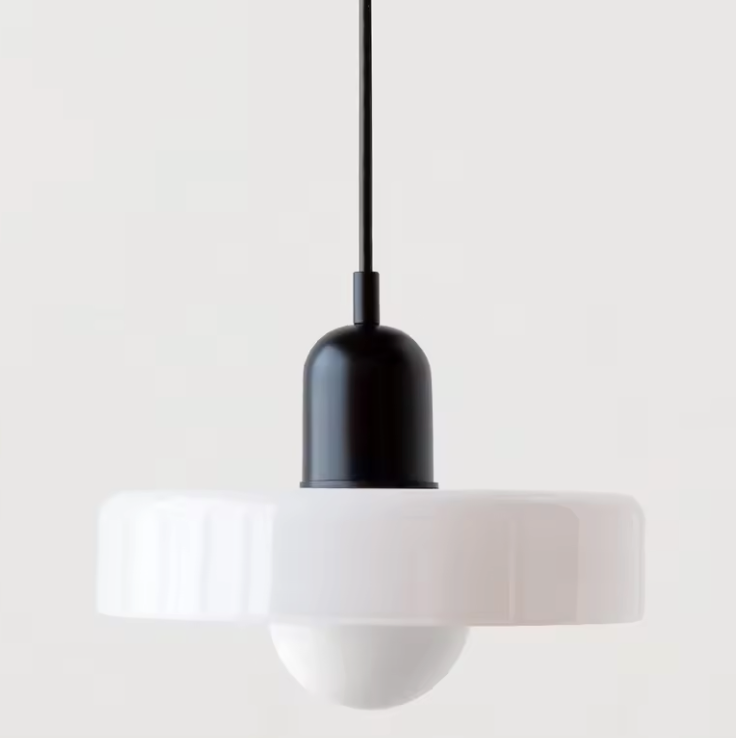 Bauhaus Stained Glass Pendant Light – Modern Artistic Hanging Lamp | Retro Designer Interior Lighting