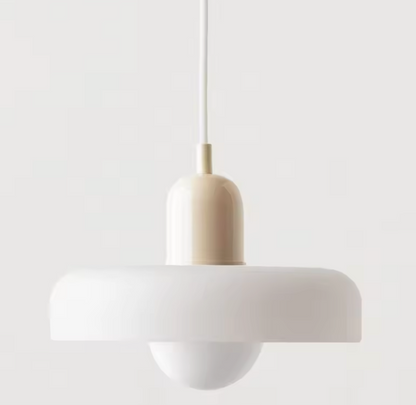 Bauhaus Stained Glass Pendant Light – Modern Artistic Hanging Lamp | Retro Designer Interior Lighting