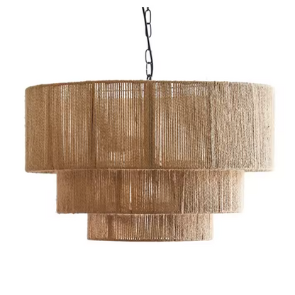 Mizora Rope Pendant Light – Rustic Natural Fibre Hanging Lamp | Modern Organic Ceiling Lighting