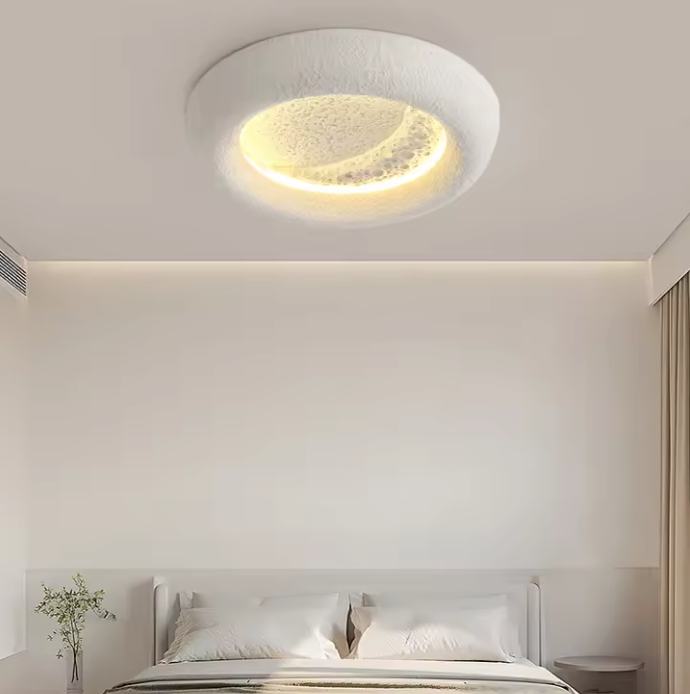 Luxury Resin Wall Light – Modern Circular LED Sconce | Elegant Ambient Interior Lighting