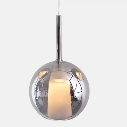 Scandinavian Glass Pendant Light – Modern LED Hanging Lamp | Minimalist Nordic Interior Lighting
