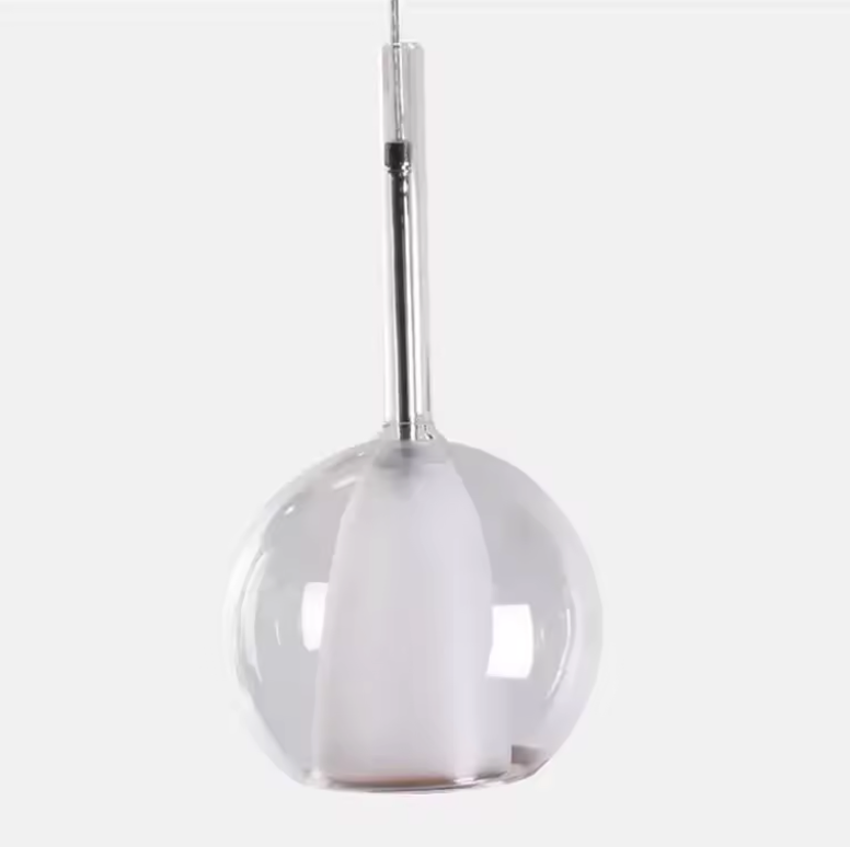 Scandinavian Glass Pendant Light – Modern LED Hanging Lamp | Minimalist Nordic Interior Lighting