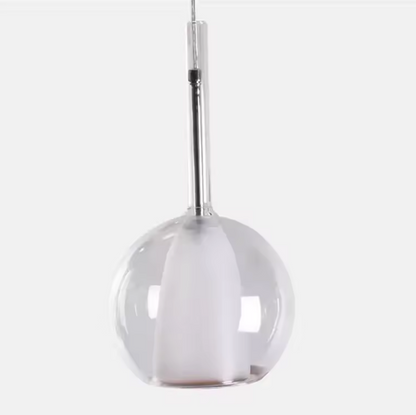 Scandinavian Glass Pendant Light – Modern LED Hanging Lamp | Minimalist Nordic Interior Lighting