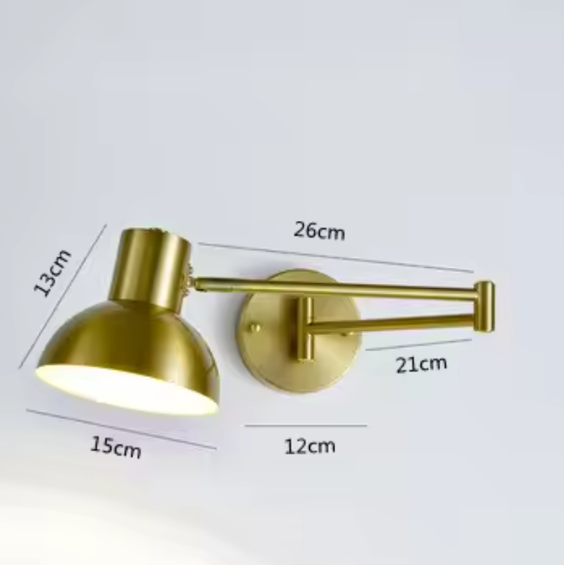 FlexArm LED Wall Light – Adjustable Swing Arm Lamp | Modern Reading Light | Contemporary Interior Lighting