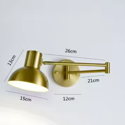 FlexArm LED Wall Light – Adjustable Swing Arm Lamp | Modern Reading Light | Contemporary Interior Lighting