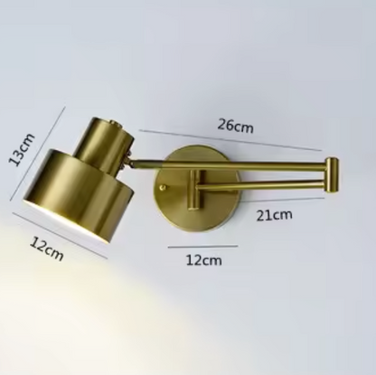 FlexArm LED Wall Light – Adjustable Swing Arm Lamp | Modern Reading Light | Contemporary Interior Lighting