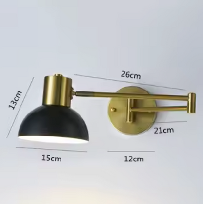 FlexArm LED Wall Light – Adjustable Swing Arm Lamp | Modern Reading Light | Contemporary Interior Lighting