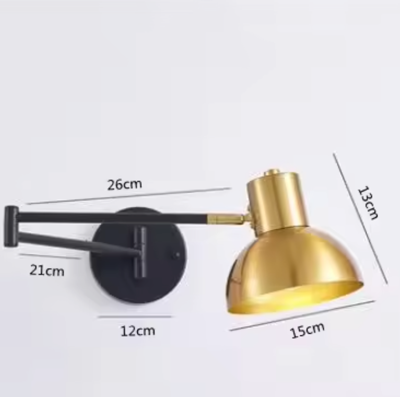 FlexArm LED Wall Light – Adjustable Swing Arm Lamp | Modern Reading Light | Contemporary Interior Lighting