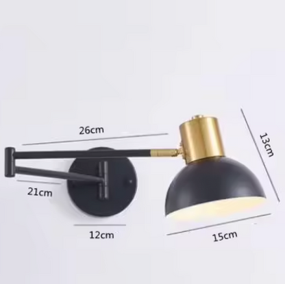 FlexArm LED Wall Light – Adjustable Swing Arm Lamp | Modern Reading Light | Contemporary Interior Lighting