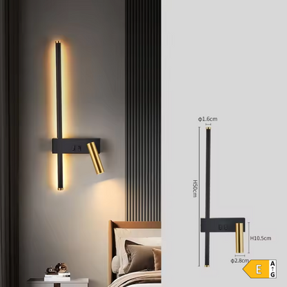 NordAura Dual Wall Light – Scandinavian Up & Down Wall Lamp | Modern Ambient Lighting | Minimalist Interior Design