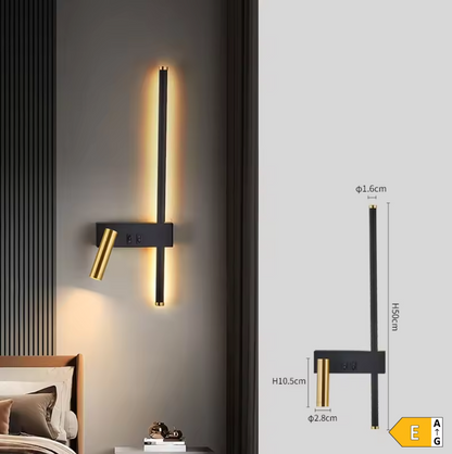 NordAura Dual Wall Light – Scandinavian Up & Down Wall Lamp | Modern Ambient Lighting | Minimalist Interior Design