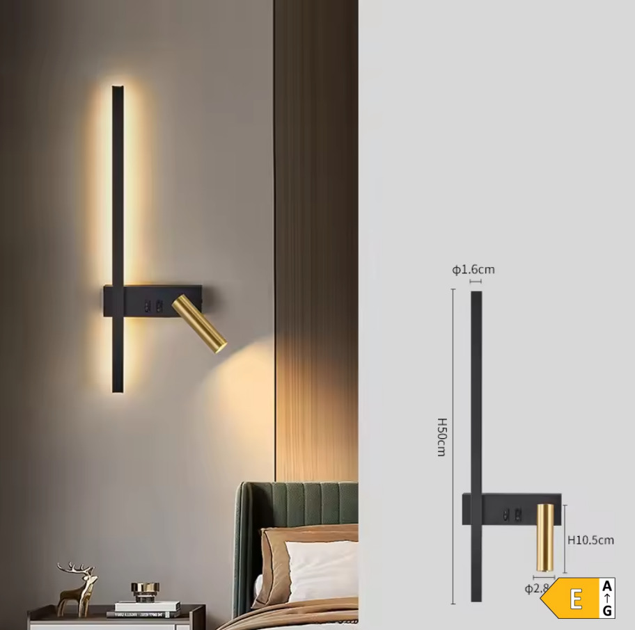 NordAura Dual Wall Light – Scandinavian Up & Down Wall Lamp | Modern Ambient Lighting | Minimalist Interior Design