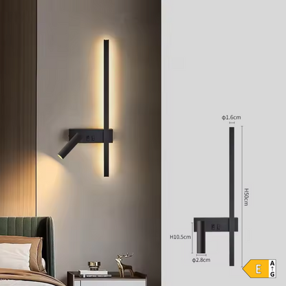 NordAura Dual Wall Light – Scandinavian Up & Down Wall Lamp | Modern Ambient Lighting | Minimalist Interior Design