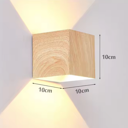 Nordwood Glow Wall Light – Wooden LED Wall Lamp | Scandinavian Up & Down Lighting | Japandi Interior Design