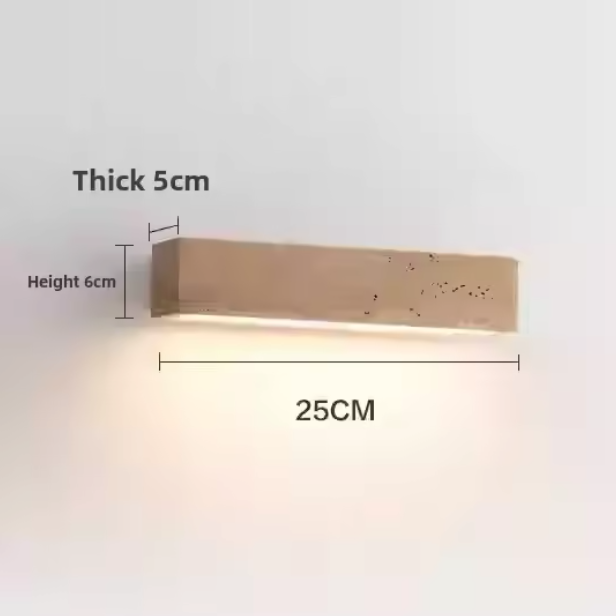 Zenora Stone Wall Light – Wabi-Sabi LED Wall Lamp | Natural Stone Ambient Lighting | Japandi Interior Elegance
