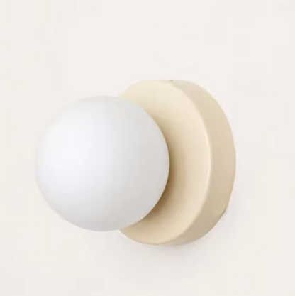 Nordic Orb Glass Pendant Light – Scandinavian LED Ceiling Light | Soft Ambient Illumination | Modern Interior Elegance