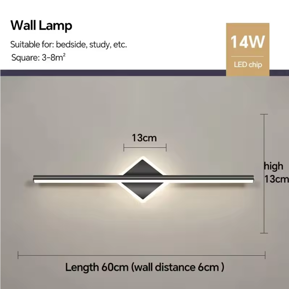 Leigh Linear LED Wall Light – Modern Architectural Wall Lamp | Contemporary Ambient Lighting | Minimalist Interior Design