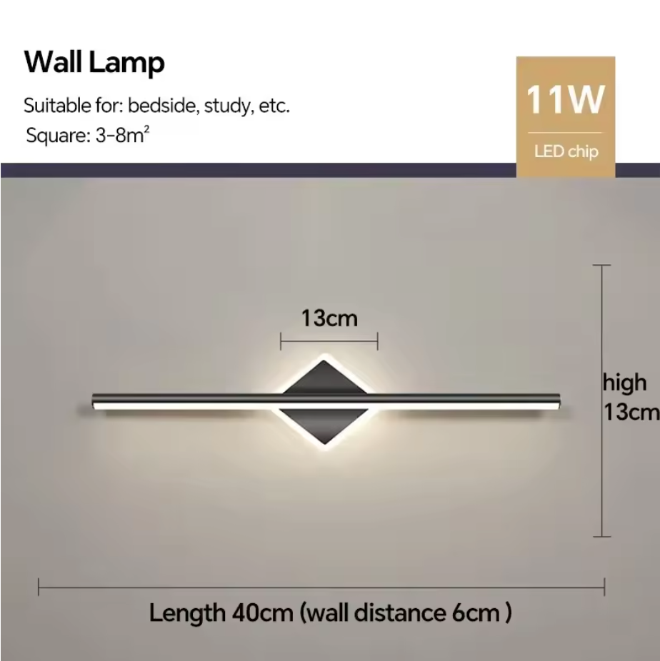 Leigh Linear LED Wall Light – Modern Architectural Wall Lamp | Contemporary Ambient Lighting | Minimalist Interior Design