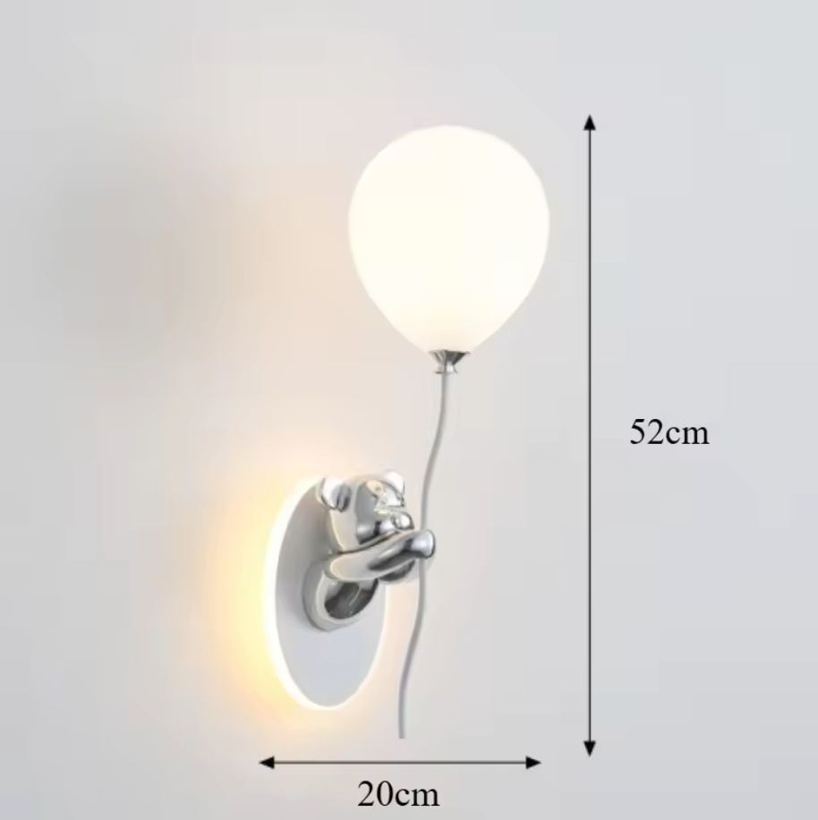 BearHaven Wall Light – Children's LED Bear Lamp | Nursery Wall Lighting | Playful Bedroom Décor