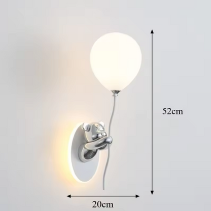 BearHaven Wall Light – Children's LED Bear Lamp | Nursery Wall Lighting | Playful Bedroom Décor
