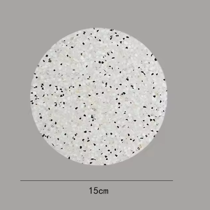Nordic Terrazzo Wall Light – Scandinavian Marble Wall Lamp | Modern Hallway Lighting | Minimalist Interior Elegance