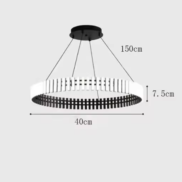 Carousel Pendant Chandelier – Modern Ring LED Suspension Light | Elegant Statement Lighting