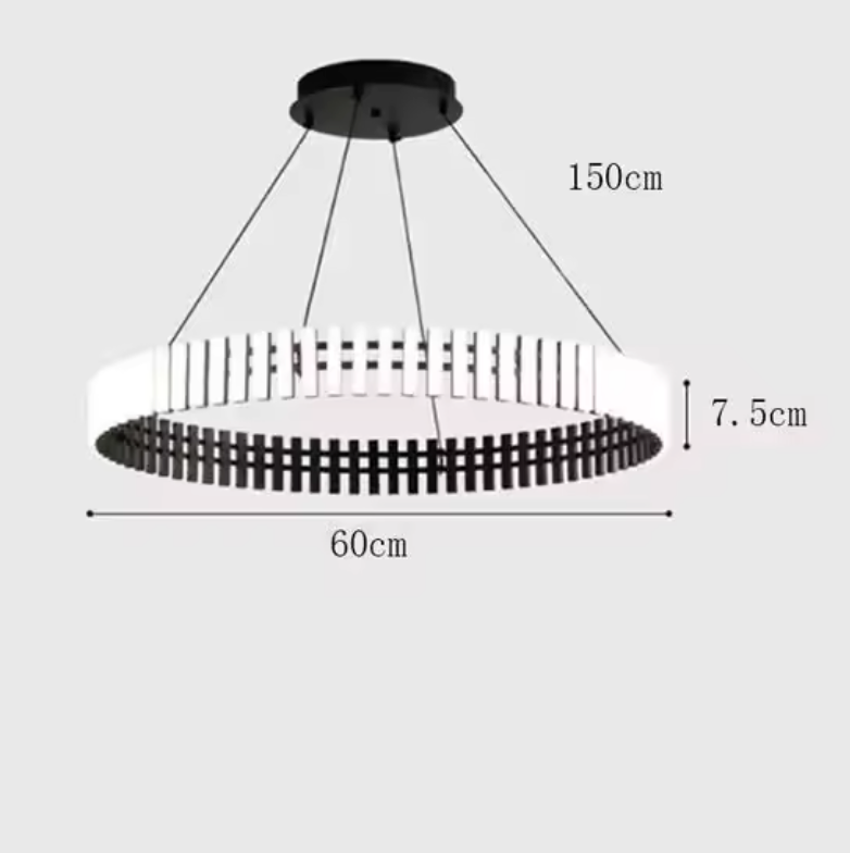 Carousel Pendant Chandelier – Modern Ring LED Suspension Light | Elegant Statement Lighting