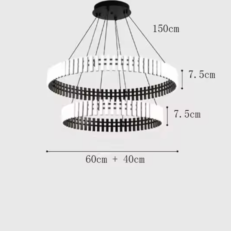 Carousel Pendant Chandelier – Modern Ring LED Suspension Light | Elegant Statement Lighting
