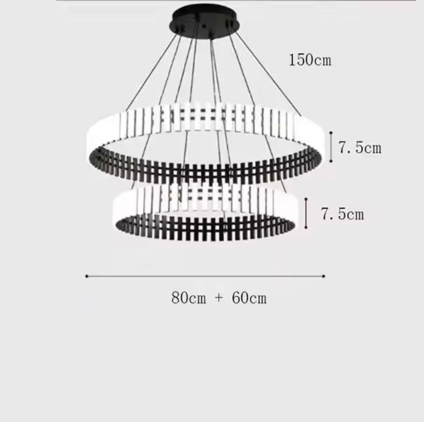 Carousel Pendant Chandelier – Modern Ring LED Suspension Light | Elegant Statement Lighting