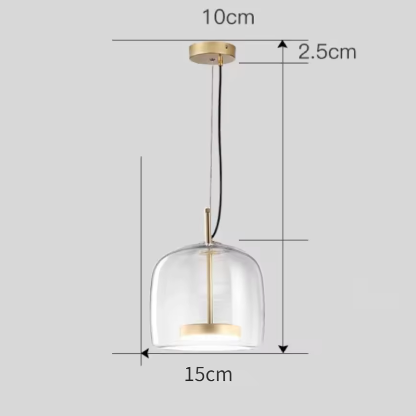 Hotel Glass Pendant Light – Luxury Glass Hanging Lamp | Elegant Contemporary Ceiling Lighting
