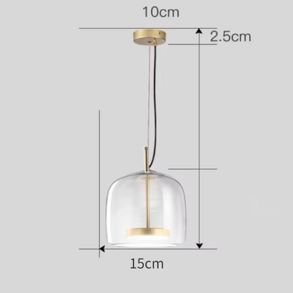 Hotel Glass Pendant Light – Luxury Glass Hanging Lamp | Elegant Contemporary Ceiling Lighting